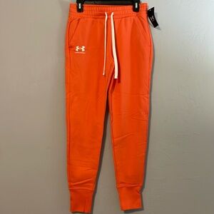 Under Armour Heather Orange Sweatpants
